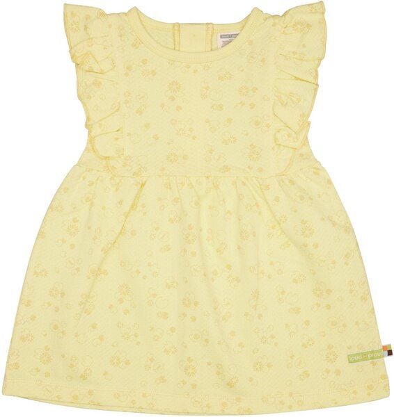 loud + proud Babys & Kinder Kleid aus Musseline Jersey mit Druck, GOTS-zertifiziert von loud + proud