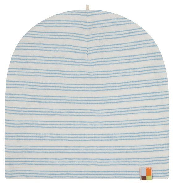 loud + proud Babys & Kinder Mütze Streifen mit Leinen, GOTS-zertifiziert von loud + proud