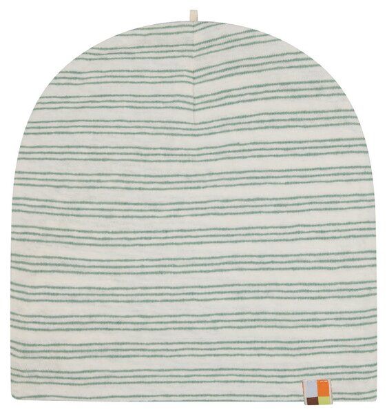 loud + proud Babys & Kinder Mütze Streifen mit Leinen, GOTS-zertifiziert von loud + proud