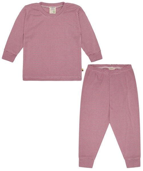 loud + proud Babys & Kinder Schlafanzug, Pyjama Streifen aus Feinripp, GOTS-zertifiziert von loud + proud
