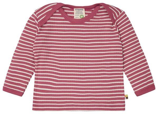 loud + proud Babys & Kinder Shirt langarm gestreift mit Rippe, GOTS-zertifiziert von loud + proud