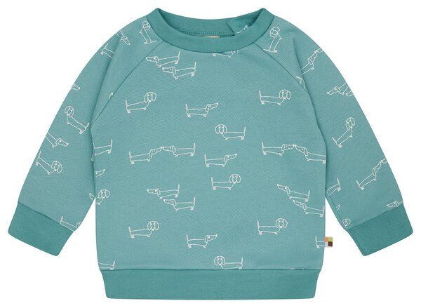 loud + proud Babys & Kinder Sweatshirt mit Alloverdruck, GOTS-zertifiziert von loud + proud