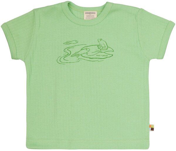 loud + proud Babys & Kinder T-Shirt Derby Rib mit Druck, GOTS-zertifiziert von loud + proud