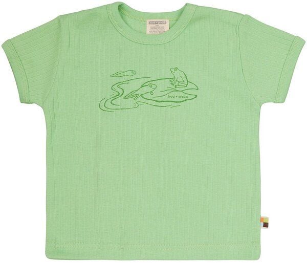 loud + proud Babys & Kinder T-Shirt Derby Rib mit Druck, GOTS-zertifiziert von loud + proud