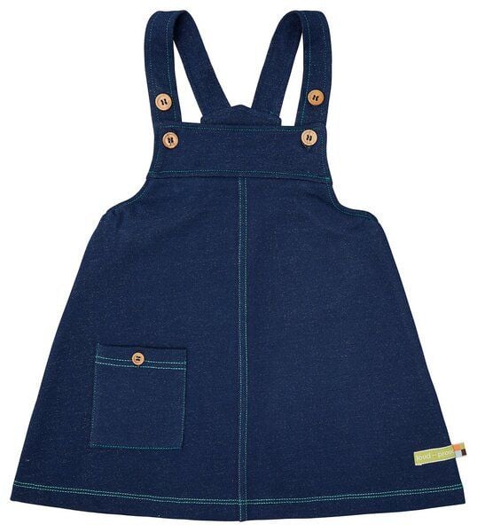 loud + proud Babys & Kinder Trägerrock in Jeans-Optik, GOTS-zertifiziert von loud + proud