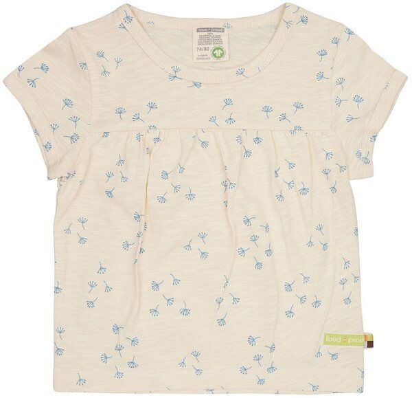 loud + proud Babys & Kinder Tunika Slub Jersey mit Druck, GOTS-zertifiziert von loud + proud