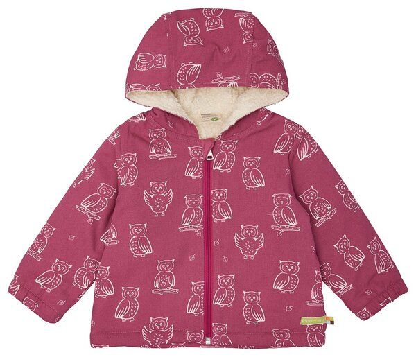 loud + proud Babys & Kinder Wasserabweisende Jacke mit Teddyfutter, GOTS-zertifiziert von loud + proud