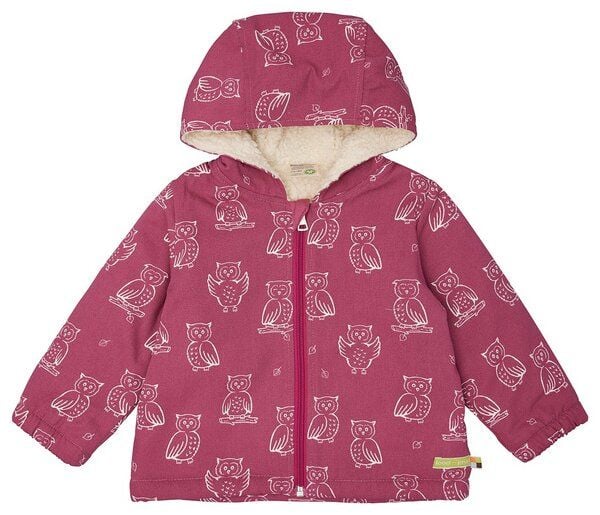 loud + proud Babys & Kinder Wasserabweisende Jacke mit Teddyfutter, GOTS-zertifiziert von loud + proud