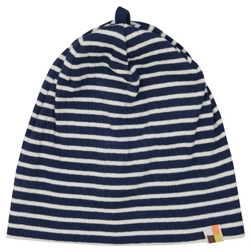 loud + proud Beanie gestreift mit Rippe, GOTS Zertifiziert von loud + proud