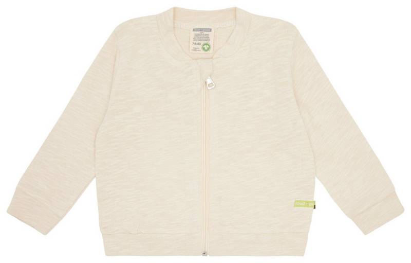 loud + proud Collegejacke aus strukturiertem Slub Jersey Biobaumwolle GOTS von loud + proud