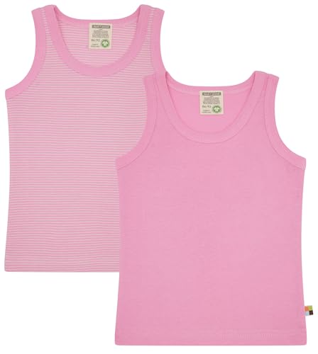 loud + proud Doppelpack Kinder Unterhemd, Tanktop, Feinripp aus Bio Baumwolle und GOTS Zertifiziert von loud + proud