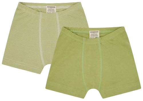 loud + proud Doppelpack Kinder Unterhosen Boxer, Feinripp aus Bio Baumwolle und GOTS Zertifiziert von loud + proud