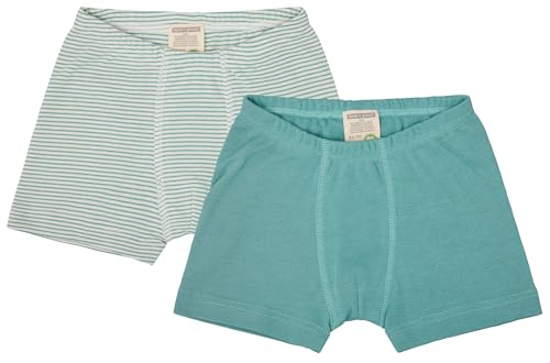 loud + proud Doppelpack Kinder Unterhosen Boxer, Feinripp aus Bio Baumwolle und GOTS Zertifiziert von loud + proud