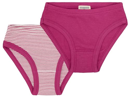 loud + proud Doppelpack Kinder Unterhosen Slips, Feinripp aus Bio Baumwolle und GOTS Zertifiziert von loud + proud