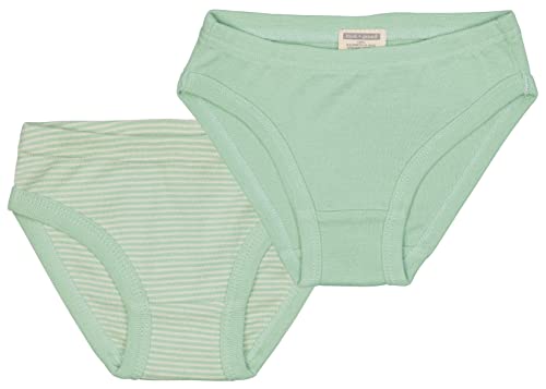 loud + proud Mädchen Doppelpack, Feinripp, Bio Baumwolle Und GOTS Zertifiziert Slip, Pistacchio, 122-128 EU von loud + proud