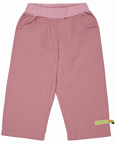 loud + proud Hose aus feinem Karo, GOTS Zertifiziert von loud + proud