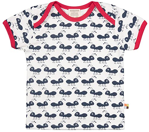 loud + proud Unisex Baby T-shirt mit Druck, aus Bio Baumwolle, Gots Zertifiziert T Shirt, Blau (Navy Ny), 110-116 EU von loud + proud