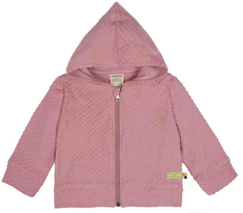 loud + proud Kapuzensweatjacke aus Frottee Bio Baumwolle von loud + proud