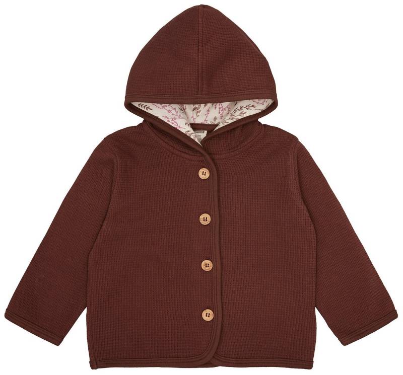 loud + proud Kapuzensweatjacke in Waffeloptik Biobaumwolle GOTS von loud + proud