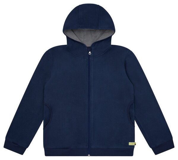loud + proud Kinder Jacke aus Baumwoll-Fleece, GOTS-zertifiziert von loud + proud