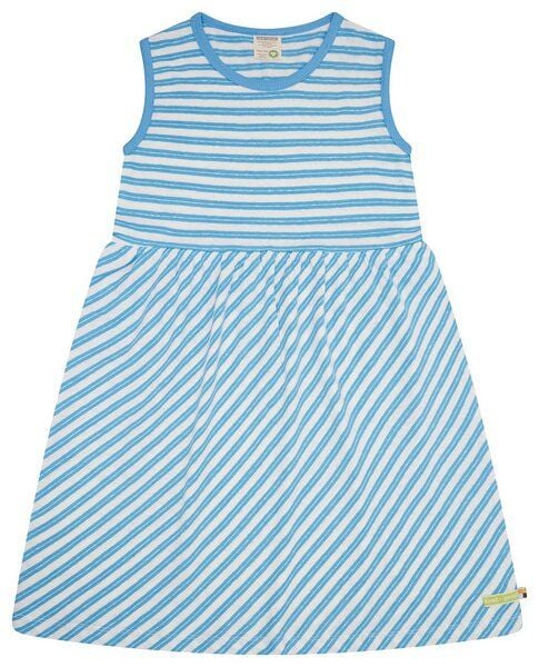 loud + proud Kinder Kleid Streifen mit Leinen, GOTS-zertifiziert von loud + proud