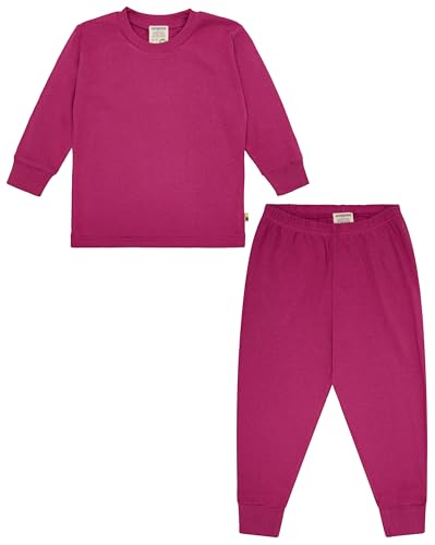 loud + proud Kinder Schlafanzug Pyjama, Uni aus Bio Baumwolle und GOTS Zertifiziert von loud + proud