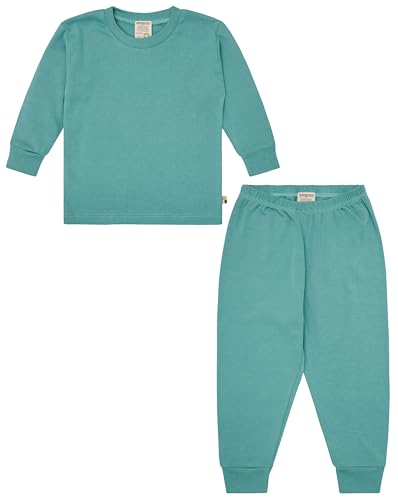 loud + proud Kinder Schlafanzug Pyjama, Uni aus Bio Baumwolle und GOTS Zertifiziert von loud + proud