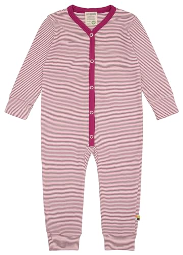 loud + proud Kinder Schlafoverall Streifen aus Feinripp aus Bio Baumwolle und GOTS Zertifiziert von loud + proud