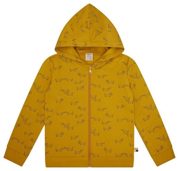 loud + proud Kinder Sweatjacke mit Kapuze, GOTS-zertifiziert von loud + proud