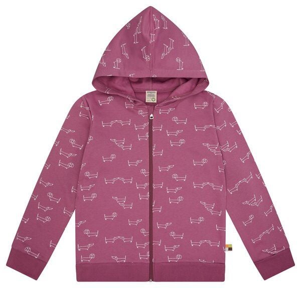 loud + proud Kinder Sweatjacke mit Kapuze, GOTS-zertifiziert von loud + proud