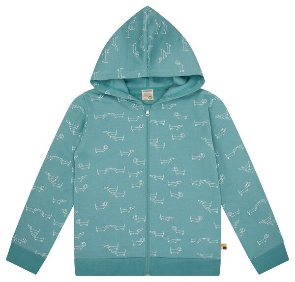 loud + proud Kinder Sweatjacke mit Kapuze, GOTS-zertifiziert von loud + proud