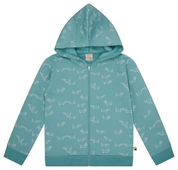 loud + proud Kinder Sweatjacke mit Kapuze, GOTS-zertifiziert von loud + proud