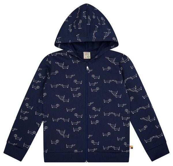 loud + proud Kinder Sweatjacke mit Kapuze, GOTS-zertifiziert von loud + proud