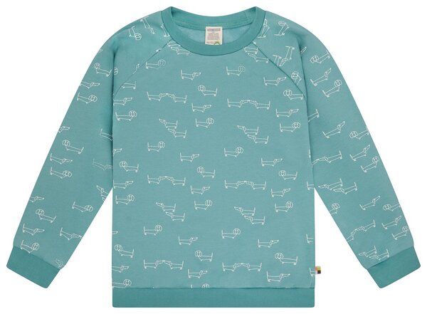 loud + proud Kinder Sweatshirt mit Alloverdruck, GOTS-zertifiziert von loud + proud