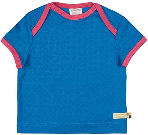 loud + proud Kinder-Unisex Jacquard-Muster Baby-und Kleinkind T-Shirt-Satz, Cobalt, 74/80 von loud + proud