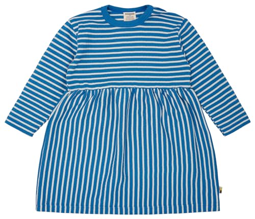 loud + proud Kleid Langarm gestreift aus Biobaumwolle mit Rippe, GOTS Zertifiziert von loud + proud