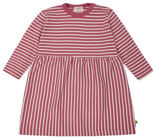 loud + proud Kleid Langarm gestreift aus Biobaumwolle mit Rippe, GOTS Zertifiziert von loud + proud