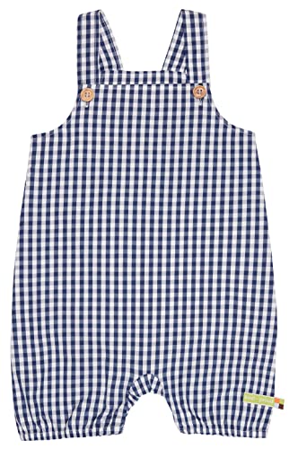 loud + proud Kurze Latzhose Vichy-Karo, GOTS Zertifiziert von loud + proud