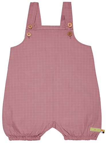 loud + proud Kurze Latzhose aus feinem Karo, GOTS Zertifiziert von loud + proud