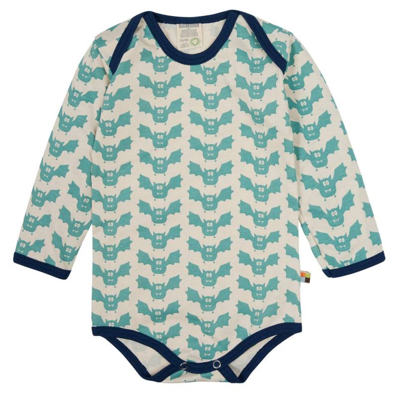 loud + proud Langarmbody mit Tierdruck Bio Baumwolle, GOTS von loud + proud