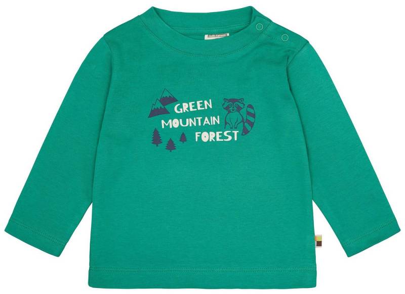 loud + proud Langarmshirt mit Druckmotiv Waschbär GOTS von loud + proud