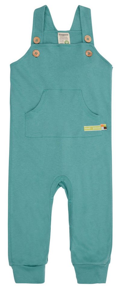 loud + proud Latzhose aus Interlock-Jersey Druckknöpfe im Schritt von loud + proud