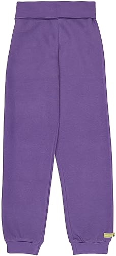 loud + proud Mädchen Interlock, GOTS Zertifiziert Freizeithose, Violet, 164 EU von loud + proud