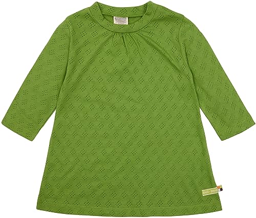 loud + proud Mädchen Jacquard Strick, GOTS Zertifiziert Kinderkleid, Grass, 110-116 EU von loud + proud