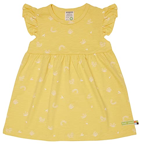 loud + proud Mädchen Slub Jersey, GOTS Zertifiziert Kinderkleid, Gold, 110-116 EU von loud + proud