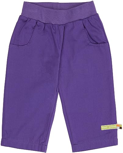 loud + proud Mädchen Twill Mit Futter, GOTS Zertifiziert Hose, Violet, 128 EU von loud + proud