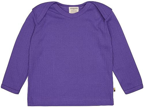 loud + proud Mädchen Uni, GOTS Zertifiziert Shirt, Violet, 122-128 EU von loud + proud