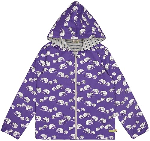 loud + proud Mädchen Wasserabweisende Jacke, GOTS-Zertifiziert Übergangsjacke, Violet, 146-152 EU von loud + proud