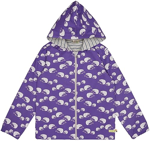 loud + proud Mädchen Wasserabweisende Jacke, GOTS-Zertifiziert Übergangsjacke, Violet, 158-164 EU von loud + proud