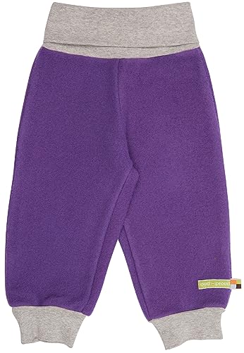 loud + proud Mädchen Wollfleece, GOTS Zertifiziert Hose, Violet, 104 EU von loud + proud